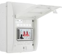BG Fortress CFSPDE02 IP65 Metal Enclosure 5 Way Populated with 100A Main Switch, 1xSPD+1x 32A MCB