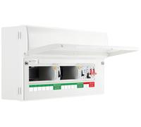 BG Fortress CFUD1000011ASPD 11 Way Metal Unpopulated Consumer Unit with 100A Main Switch, 2x 100A 30mA Type A RCD & 1x SPD