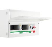 BG Fortress CFUD8811ASPD 11 Way Metal Unpopulated Consumer Unit with 100A Main Switch, 2x 80A 30mA Type A RCD & 1x SPD