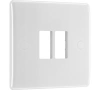 BG GridLite M82 White Moulded 2G Grid Front Plate