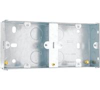 BG HGS08 35mm Dual Steel Knockout Box (10 Pack)