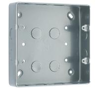 BG MC503 Double Metal Box - Surface or Flush Mount (6 & 8 Gang Grid)