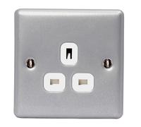 BG MC523 Metal Clad 13A 1G Unswitched Socket