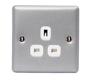 BG MC523 Metal Clad 13A 1G Unswitched Socket