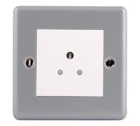 BG MC528 Metal Clad 2A Round Pin Unswitched Socket