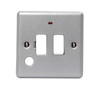 BG MC551F Metal Clad 13A Switched Fused Spur Unit +Neon+Flex Outlet