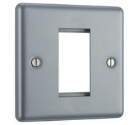 BG MC5EMS1 Metal Clad 1G Euro Module Plate