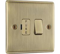 BG NAB50x5 Nexus Metal Switched Spur 13A - Antique Brass (5 Pack)