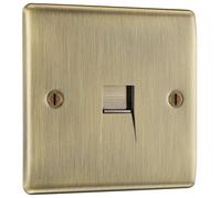 BG NABBTM1 Nexus Metal Master Telephone Socket - Antique Brass
