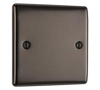 Bg Nbn94 Nexus Metal Black Nickel 1G Single Blank Plate