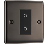 BG NBNTDS1B-K Nexus Metal 2-Way Secondary 200W Single Touch Dimmer Switch - Black Nickel (Black)
