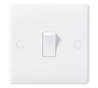 BG Nexus 813 - Slimline Intermediate Single Light Switch White