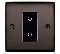 BG Nexus Black Nickel Single Master Touch Dimmer Switch - Black Insert