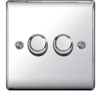 BG Nexus Polished Chrome Switch & Sockets All Range Mirror Shiny White Inserts
