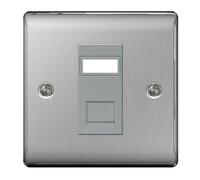 BG NEXUS BRUSHED STEEL POLISHED CHROME BLACK NICKEL Switches Sockets Full Range