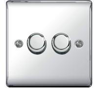 BG Nexus Polished Chrome Switch & Sockets All Range Mirror Shiny White Inserts