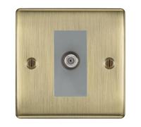 BG Nexus Metal Antique Brass Satellite Socket NAB64G