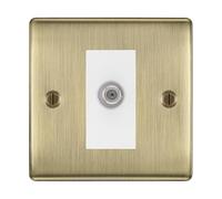 BG Nexus Metal Antique Brass Satellite Socket NAB64W