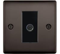 BG Nexus Metal Black Nickel Co-axial Socket NBN60B