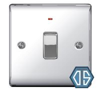 Bg 20A Rocker Raised Slim Control Switch With Led Indicator Gloss