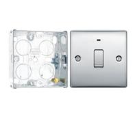 Bg 20A Rocker Raised Slim Control Switch With Led Indicator Gloss