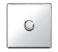 BG Nexus Polished Chrome Screwless Dimmer 1G FPC81P