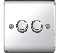 BG Nexus Polished Chrome Switch & Sockets All Range Mirror Shiny White Inserts