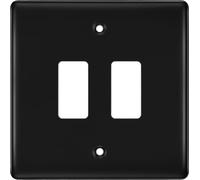 BG Nexus RNFB2 Metal Matt Black 2 Module Grid Front Plate