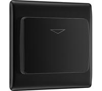 BG NFBKYCSB Nexus Metal Hotel Key Card Switch 16A - Black Insert - Matt Black + Black Rocker