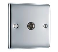 British General BG Electrical Single Co-Axial Socket