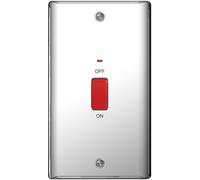 BG NPC72 Nexus Metal 45A DP Double Plate + Neon - Polished Chrome