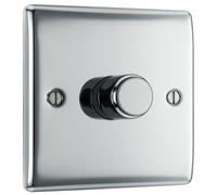 BG Nexus Metal 2-Way Single Trailing Edge Dimmer Push On/Off -