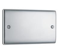 BG NPC95 Nexus Metal Double Blanking Plate - Polished Chrome