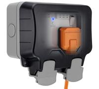 Bg 13A Grey 2 Gang Outdoor Weatherproof Switched Socket With Wifi Extender