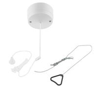 BG Part M PM802GR 6A 1 Way Ceiling Switch, Grey Cord & Bangle