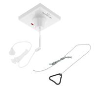 BG Part M PM804GR 10A Triple Pole Fan Isolator Ceiling Switch, Grey Cord & Bangle