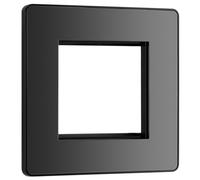 BG PCDBCEMS2B Black Chrome Evolve 2 Euro Module Front Plate - Black InsertKent Traders