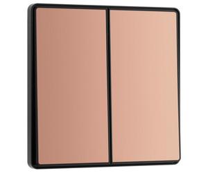 Bg Pcdcp42Eb 20A 2 Way 2 Gang Light Switch Screwless Gloss Copper Effect