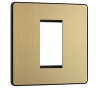 BG PCDSBEMS1B Satin Brass Evolve 1 Euro Module Front Plate - Black Insert Code: PCDSBEMS1B Write a Review...