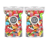BG Pick & Mix Sweets - Sweeties Retro Candy Bundle Deal 2x Pouches - Mixed Sweets 800g