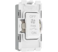 BG R15 Nexus Grid 20A Triple Pole Fan Isolator - White