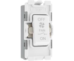 BG R15 Nexus Grid 20A Triple Pole Fan Isolator - White