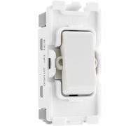 BG R30 Nexus Grid White 20A 20AX 2 Pole Switch Module