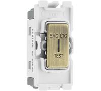 BG RAB12EL Nexus Grid 20A Secret Key SP 2-Way (EMG LTG TEST) - Antique Brass