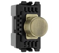 BG RABDLT Nexus Grid 2-Way Intelligent Dual Mode Dimmer Module - Antique Brass