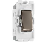 BG RBN12C Nexus Grid 20A SP 2-Way Centre Off - Black Nickel