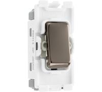 BG RBN14 Nexus Grid 20A SP 1-Way Retractive (PRESS) - Black Nickel