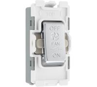 BG RBS15 Nexus Grid 20A Triple Pole Fan Isolator - Brushed Steel