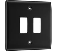 BG RNFB2 Nexus Metal 2G Grid Front Plate - Matt Black