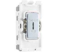 BG RPC12EL Nexus Grid 20A Secret Key SP 2-Way (EMG LTG TEST) - Polished Chrome